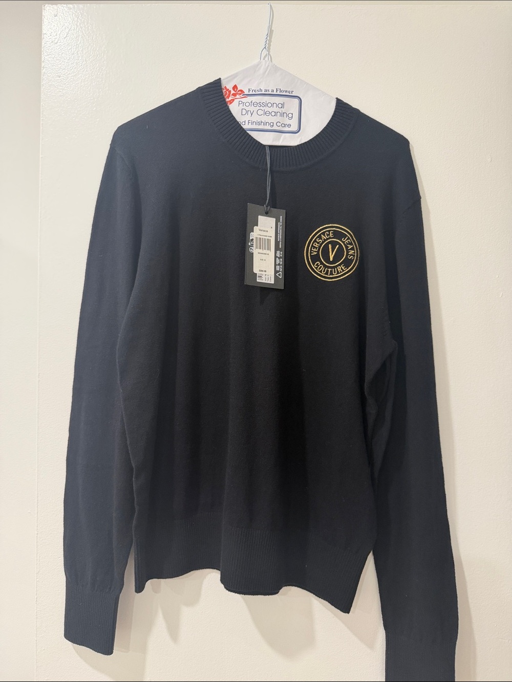 Versace Jeans Cotton & Cashmere Crewneck Sweater